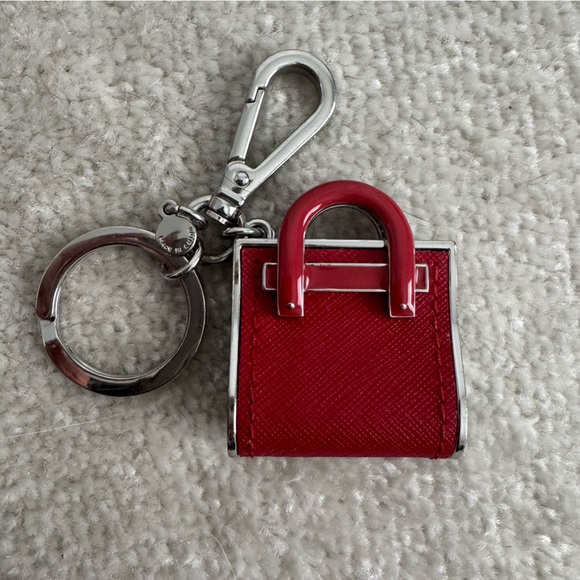 Michael Kors Red Key Charm Hamilton Key Fob - Picture 2 of 3